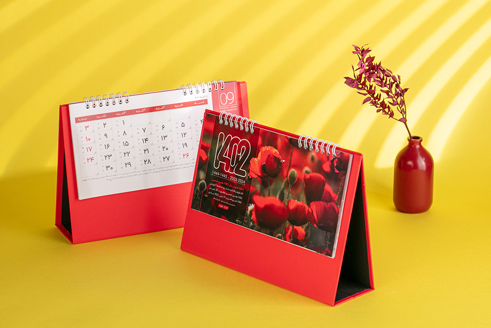 تقویم رومیزی گل ها 1402